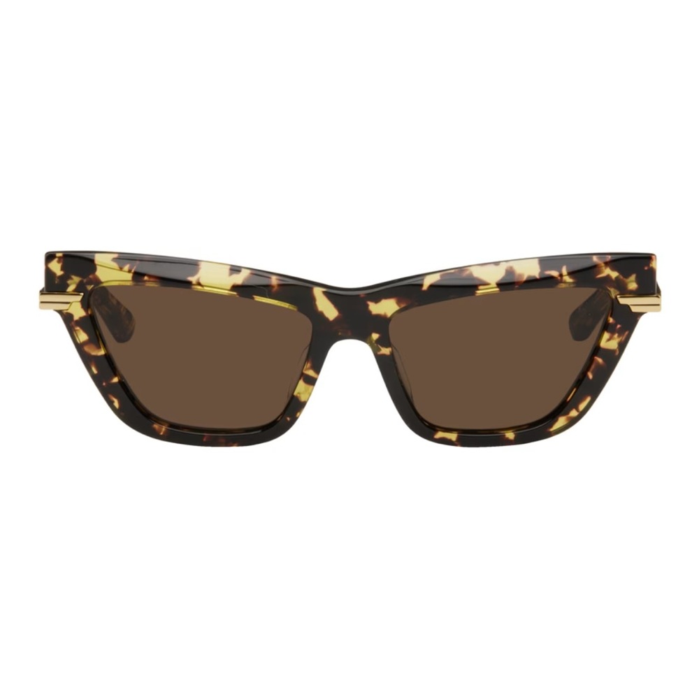 BOTTEGA VENETA Tortoiseshell Classic Cat-Eye Sunglasses